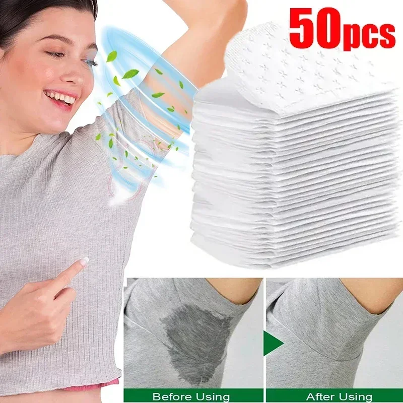 10/30/50pcs Disposable Sweat Pads Underarm Deodorants