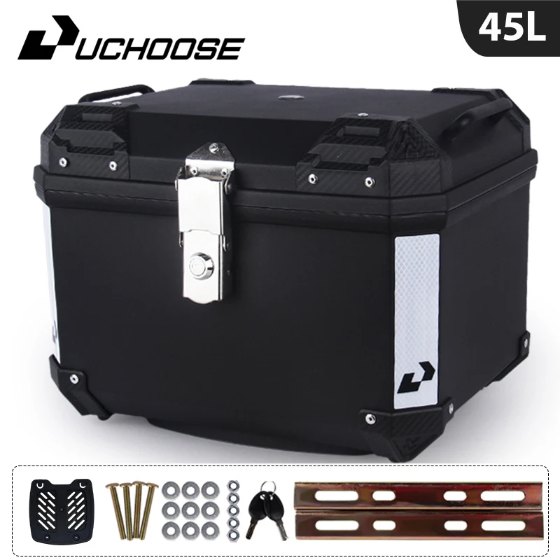 Caja trasera universal para equipaje de motocicleta de 45 l, para R1200GS, R1250GS, F800GS, F850GS, G310gs, F750gs, caja trasera para herramientas, gran capacidad