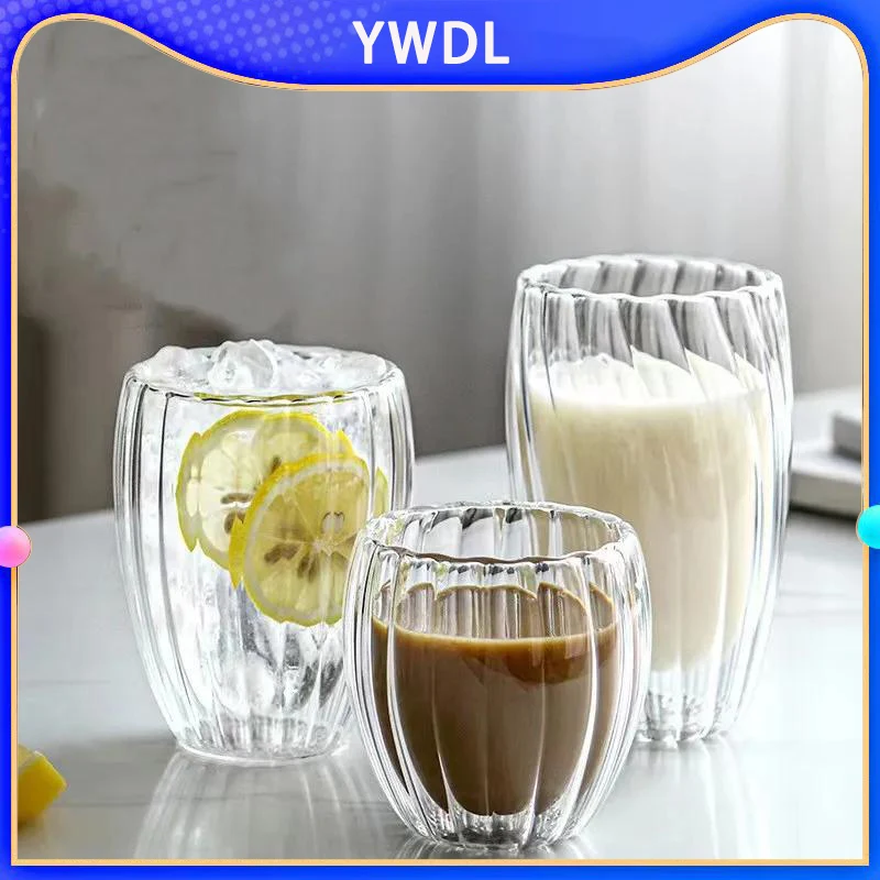 Aqualogis Lot De 2 Tasses En Verre Thermo-Isolé À Double Paroi - Thé