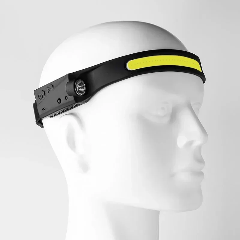 LED Sensor Headlamp Camping Search Light Head Flashlight USB Rechargeable Powerful Lamp Front Lanterns Headlights 6 Styles