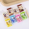 1 Piece Lytwtw's Cute Kawaii Candy Color Rubber Fun Creative Chocolate Eraser Novelty Stationery Office School Supplies 2