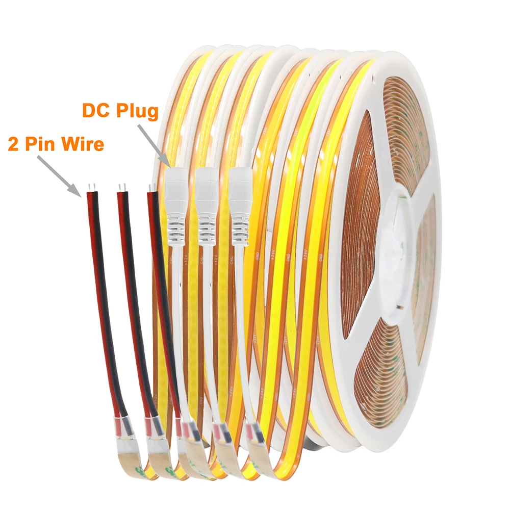 รูปสินค้า แถบ LED COB ส่องสว่าง 5-20 เมตร หลากโทนสี