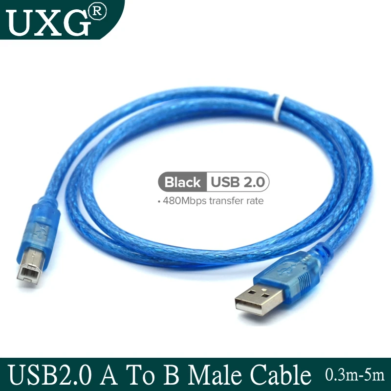 Blazen studio jacht USB 2.0 Type A Male naar Male Printer Kabel Koord Korte kabel voor Printer  HUB USB Harde schijf cartridge 25 cm 1.8 m 6ft 3 m 5 m 15ft|usb 2.0|usb 2.0  aprinter cable - AliExpress