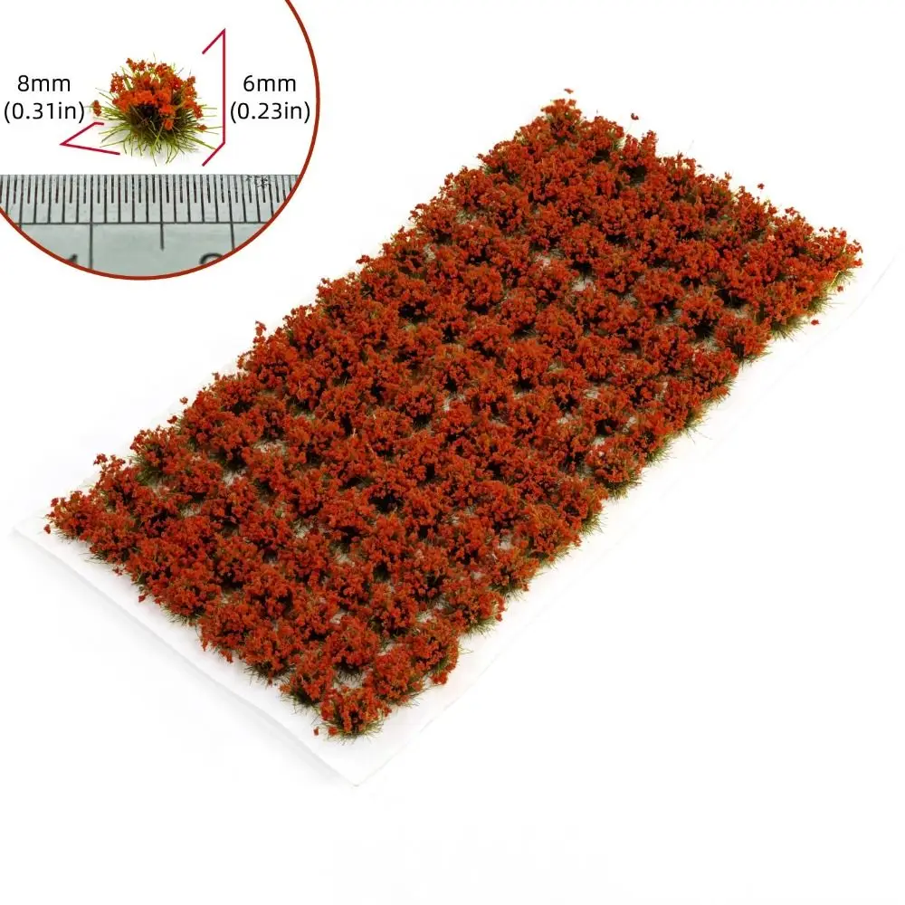 Simulation Miniature Flower Grass Model Making Railway Train Static Grass Tuft Resin Grassland Scenery Mini Flower Tuft