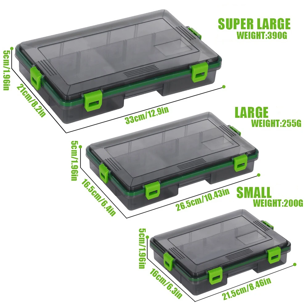 Fishing tackle box large capacity storage organizer artificial bait carpfishing accessories angling tools equipment