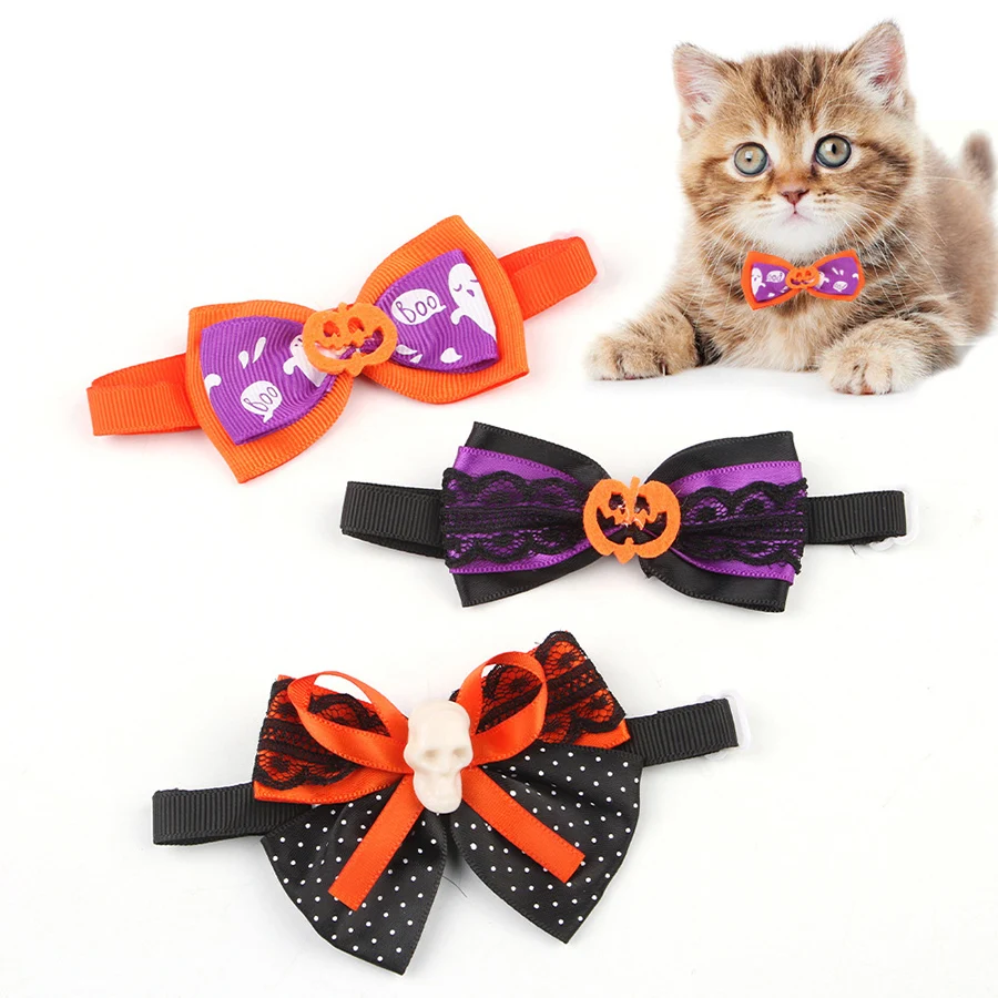 1pcs pet decoration accessories Halloween cat funny collar dog Halloween tie headwear