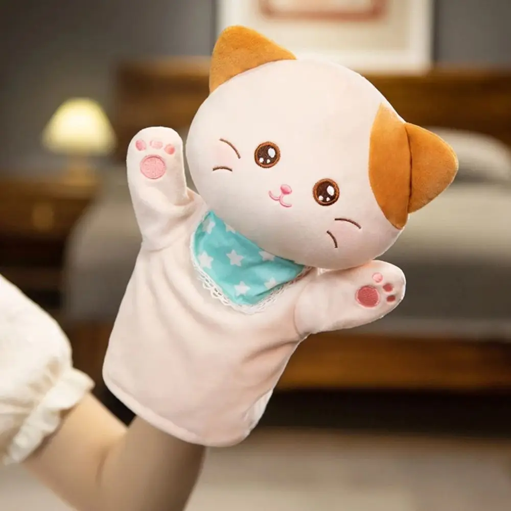 감각 장난감 동물 플러시 손 인형 역할 놀이 장작 개 장작 개 손가락 인형 장난감 팬더 고품질
