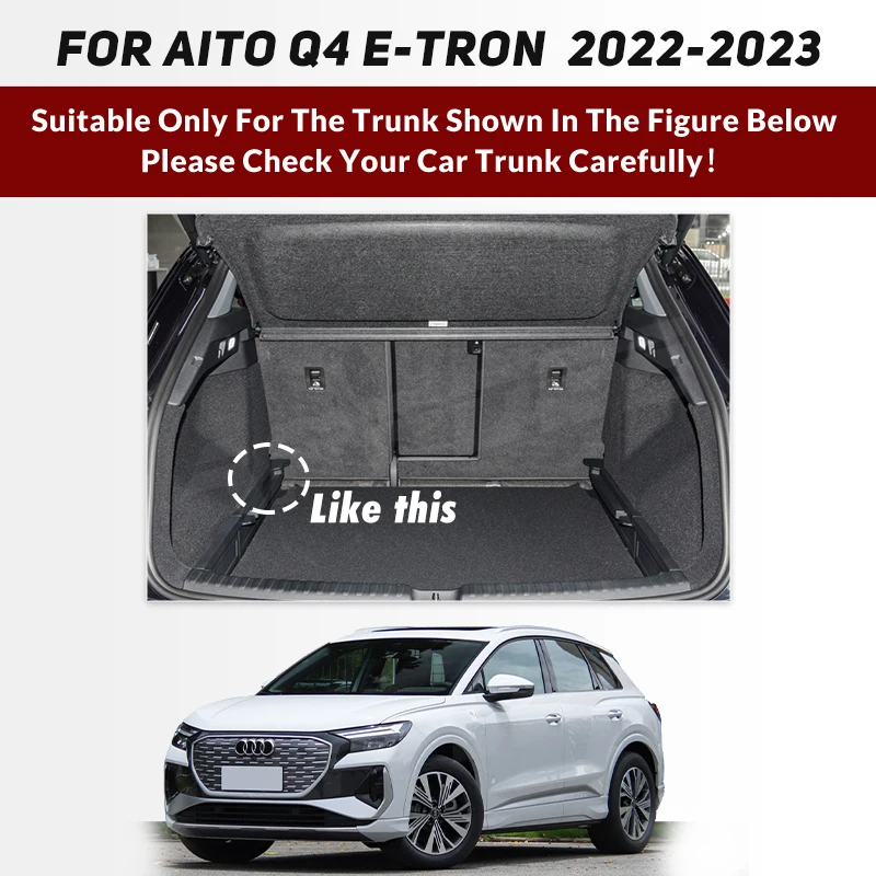 Tappetino Bagagliaio Su Misura Per Audi Q4 E-tron 2021> SUV 5 Porte – 1 Pezzo, TPE Inodore