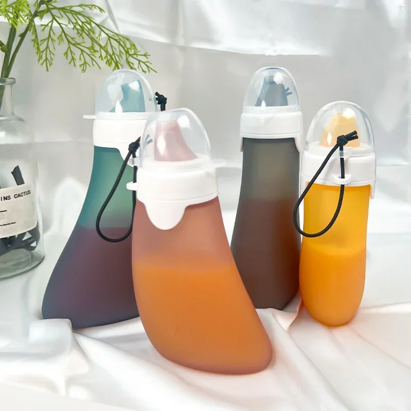 Breastmilk Storage Bags Silicone Reusable Leak-proof with Pacifier