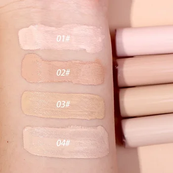 Heallor Full Coverage Spots Liquid Concealer Cream Waterproof Cover Acne Marks Dark Circles Contour Foundation Brighten Facial M - Thumbnail 4