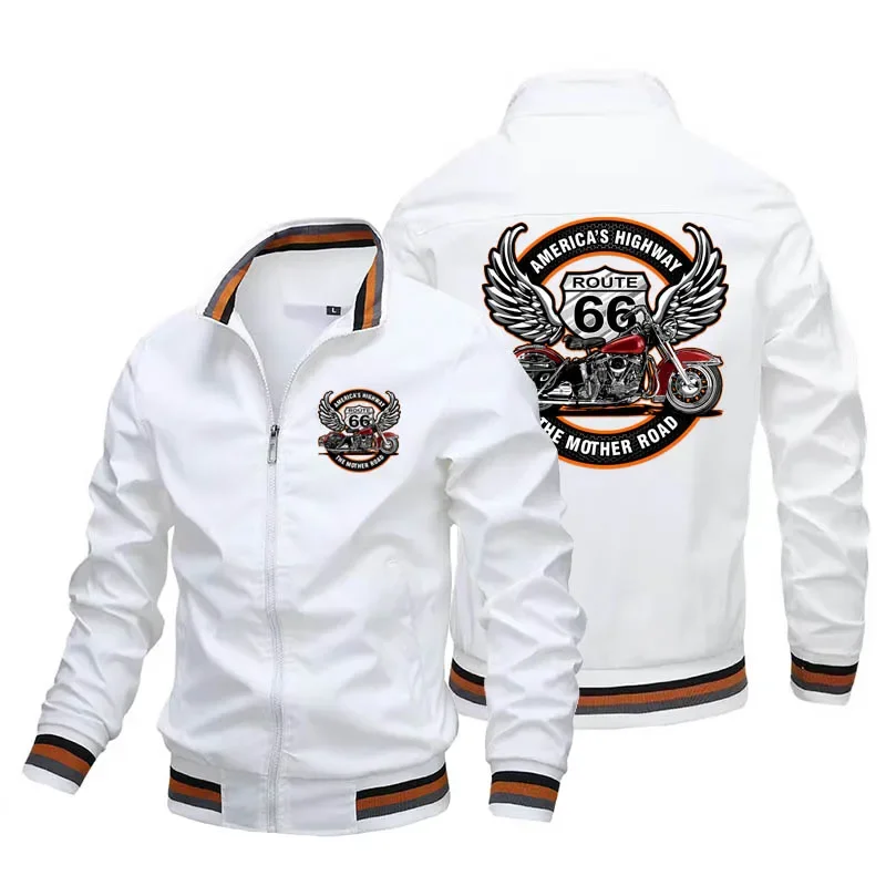 American Men's fashion motorcycle Jacket, Spring and fall outdoor motorcycle, cycling, sportswear, casual, hip hop, baseball