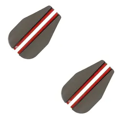 Carbon Fiber Rearview Mirror Rain Eyebrow Sun Visor Shade Protector (2 - Pack) (Transparent black)
