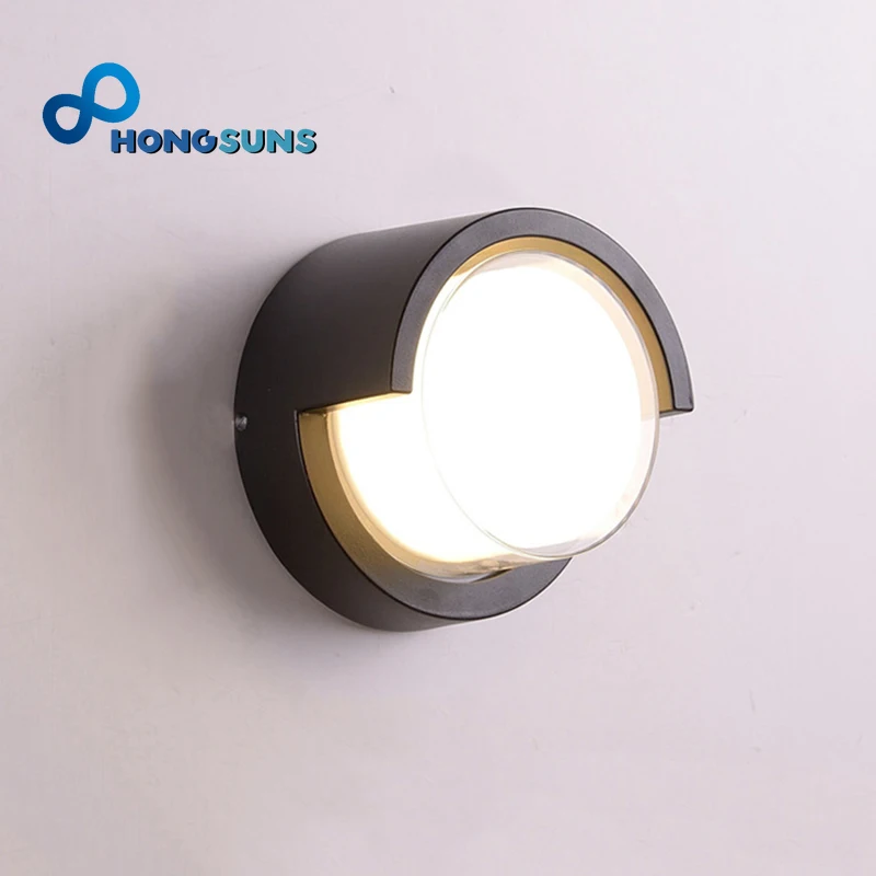 12W LED Wall Lamp IP65 Waterproof  Motion Sensor Wall Light Lamps Aluminum AC 86-265 Outdoor For Villa External Lighting