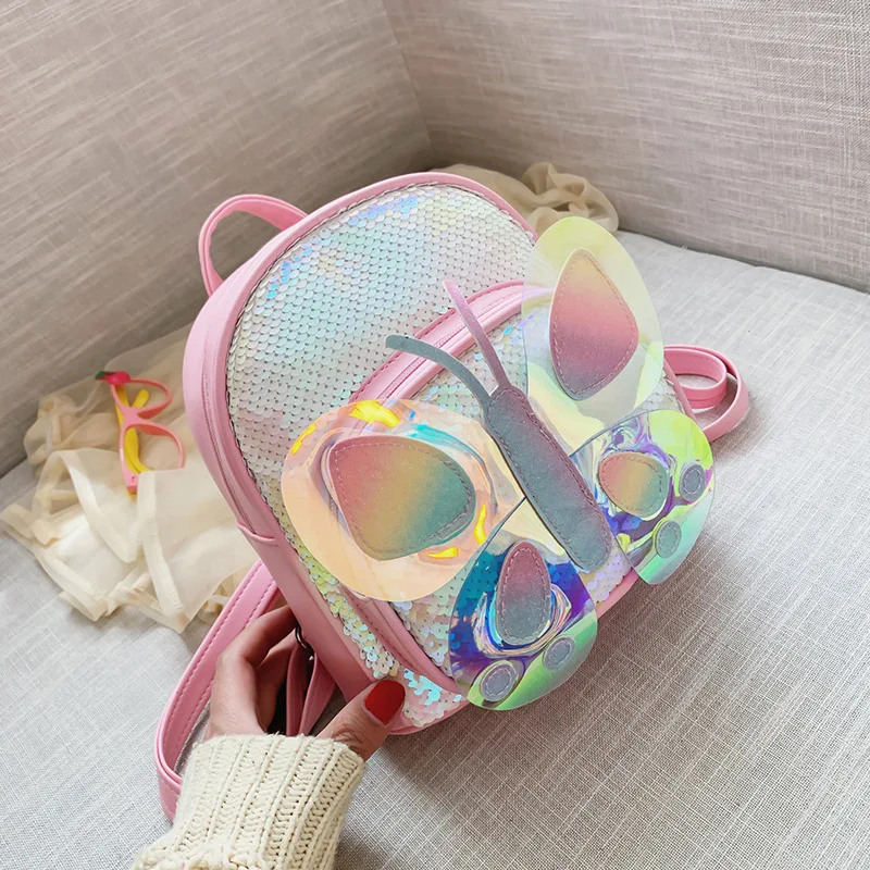 Backpack, Flash Kindergarten Children's Cute Backpack, Butterfly Creative Bag, Cartoon Boy And Girl Travel Student Gift Y2k