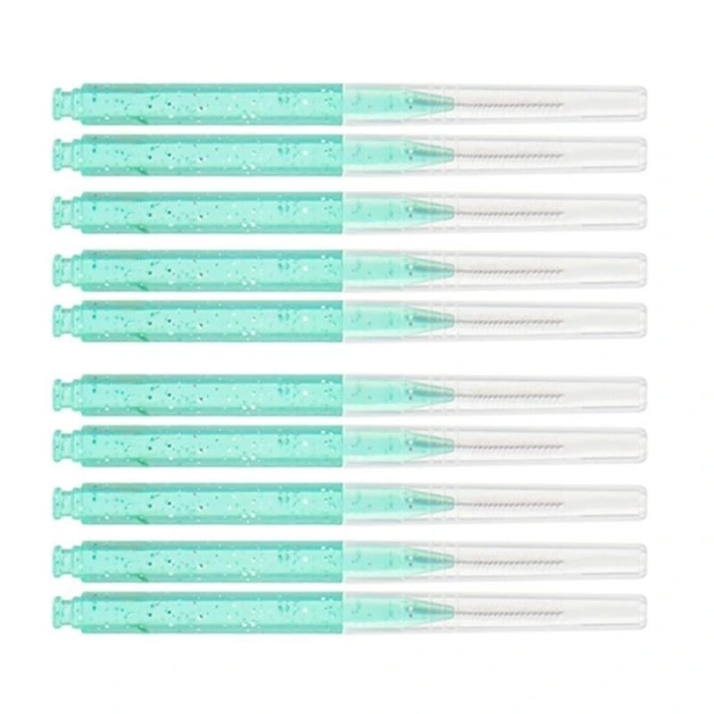 Q81B 10pcs Augenbrauenbürsten mit Schutzkappen Reisen Make -up -Acceuter für Frauen – Detail 8