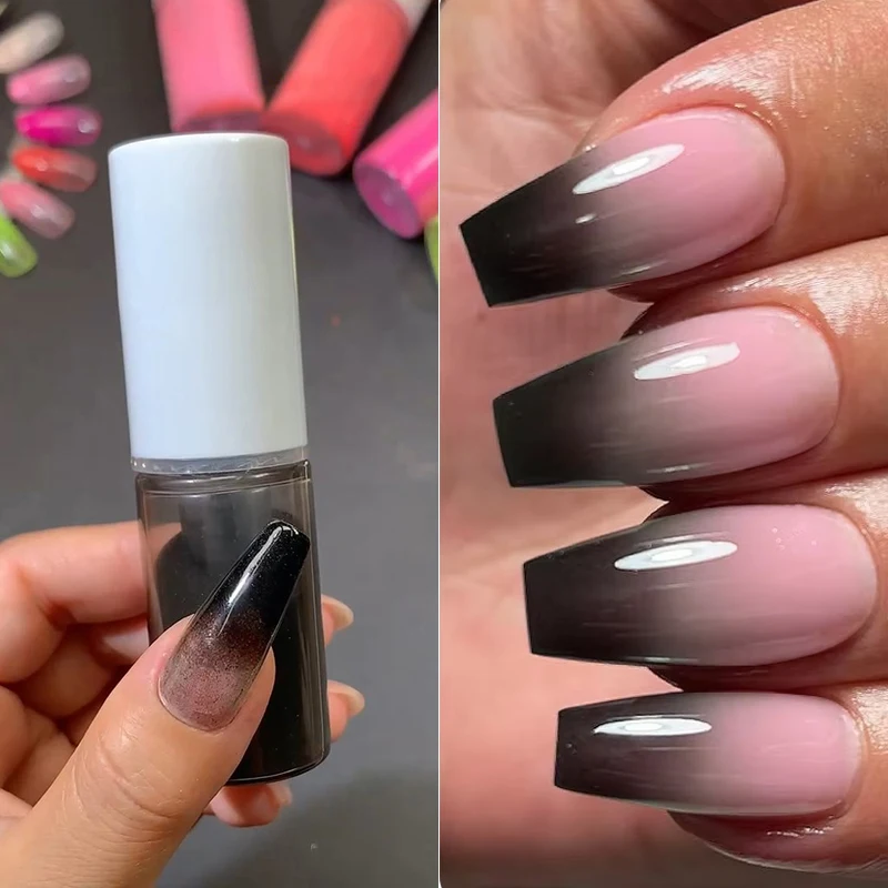Black Gradient Ombre Sprayer Powder Nail Art 10g Ombre Sprayer For Nail Achieve Gradient Effect Pigment nail powder ombre spray powder