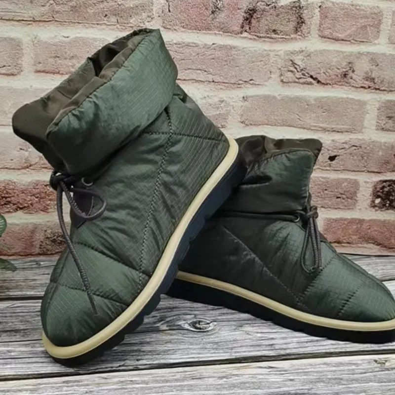Women Brand New Ankle Boots 2023 Winter Warm Female Snow Boots Platforms Casual Short Cotton-Padded Shoes Boots Fashion Lace-Up
