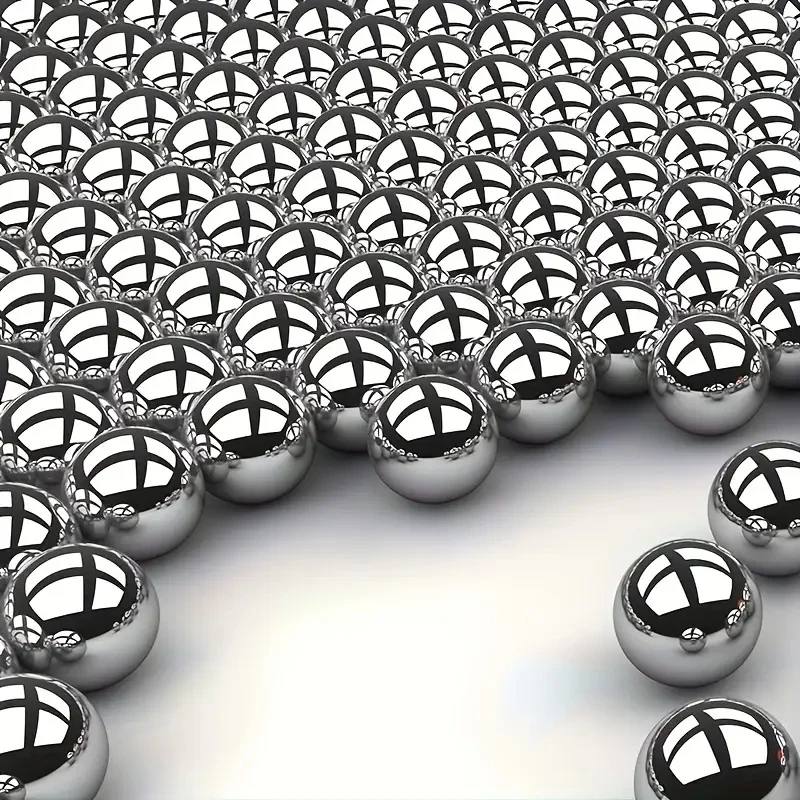 High-Carbon Steel Spherical Bead Balls - Bulk Pack of 500/1000 Solid Smooth Bearing Balls