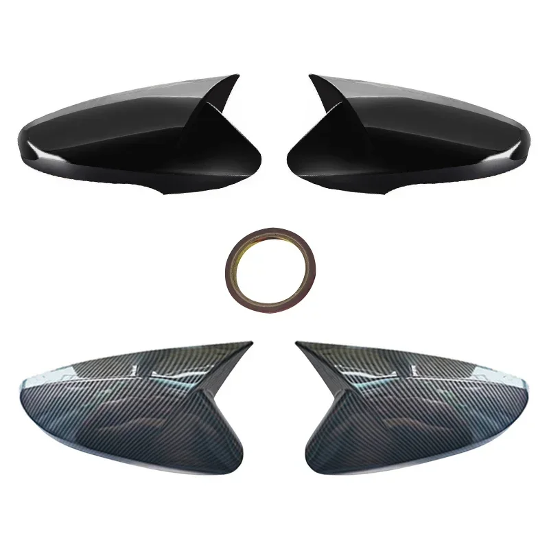 현대 엘란트라 2012-2018 탄소 섬유 자동차 백미러 커버 사이드 도어 미러 쉘 장식 트림