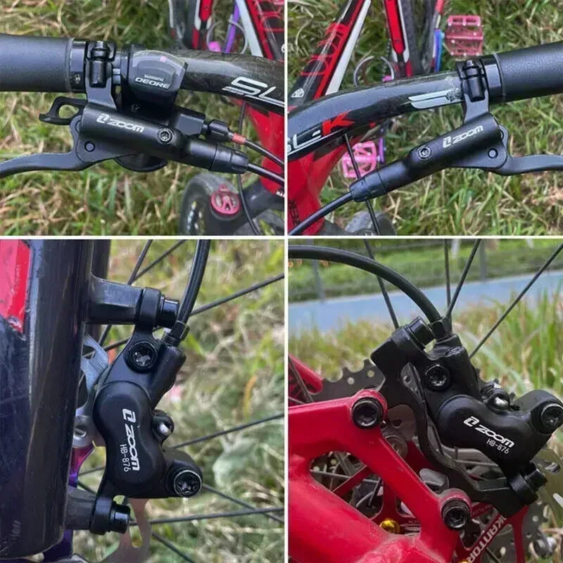 ZOOM 4-Kolben-Hydraulik-Scheibenbremssatz HB876 Fahrradbremsen-Kit Öldruck MTB-Bremse mit 160 mm Rotor Fahrrad-Winterzubehör – Detail 12