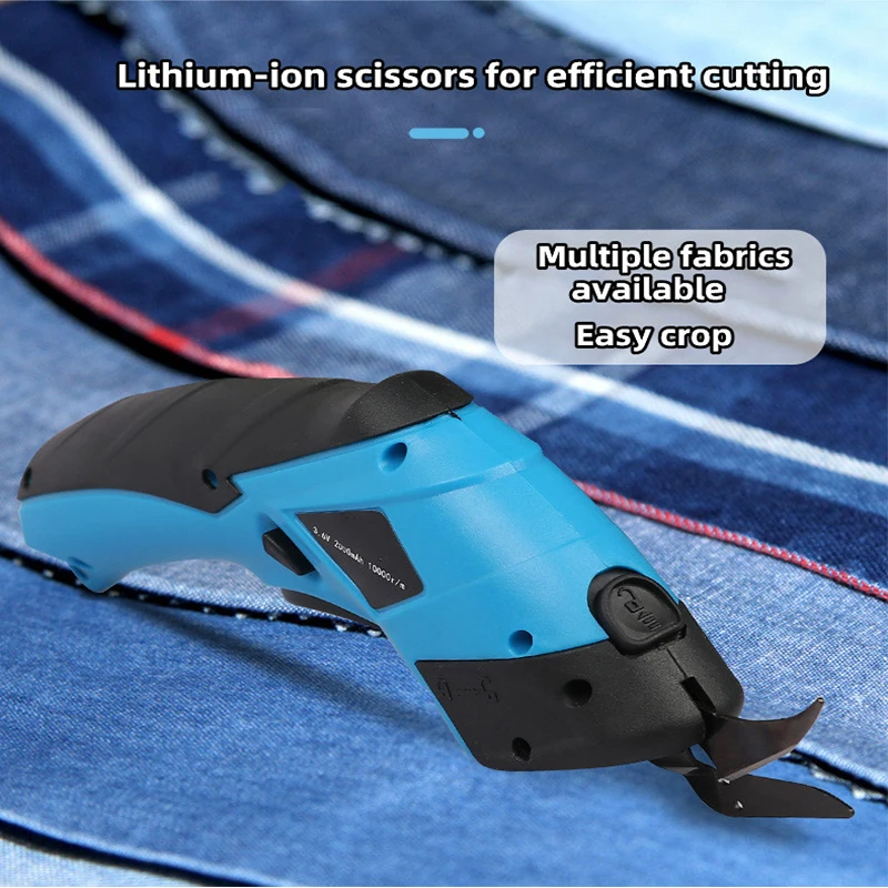 ZK40 Electric Scissors Cloth Cut Machine Lithium Charging Leather Sewing Tailor Scissor Tungsten Steel Blade Portable Hand Tool 4