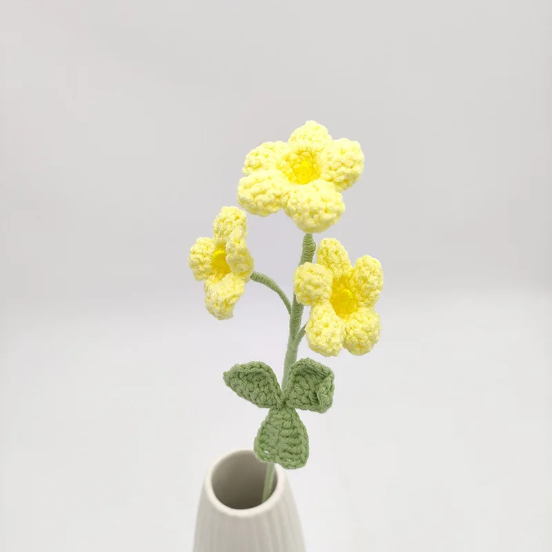 Charming Handmade Crochet Flower Bouquet - Perfect for Home Decor and Mother's Day Gift
