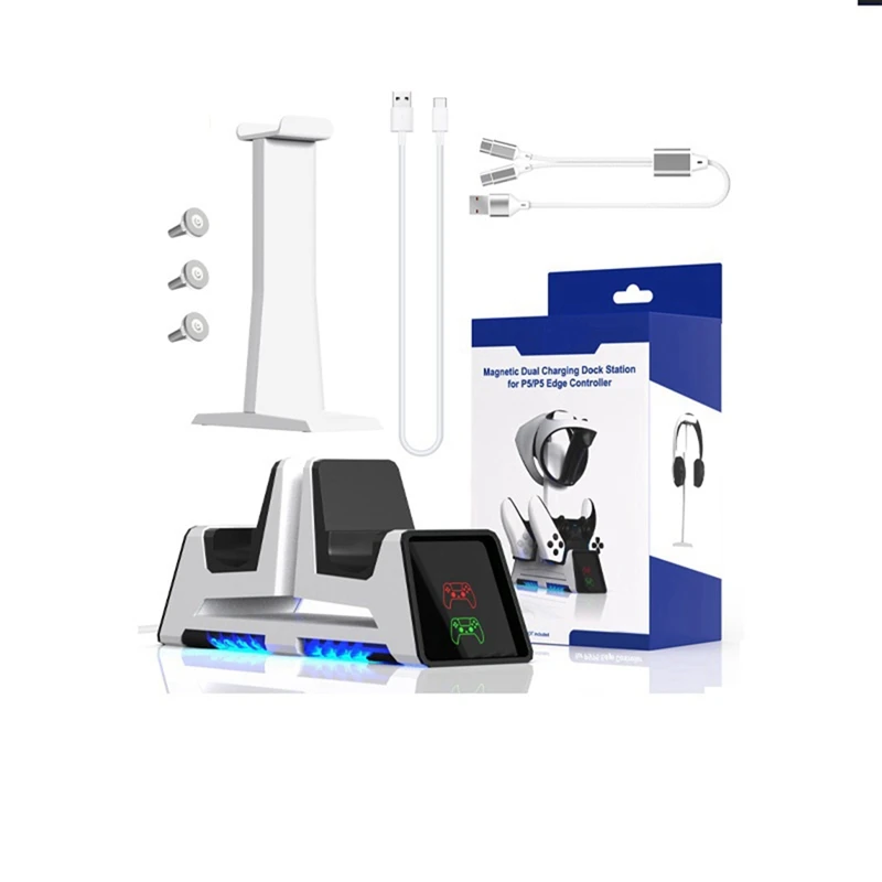 

Зарядная база для радиоуправляемого автомобиля для PS5 VR2, магнитное поглощение для сиденья ручки с бриллиантами, может хранить очки, гарнитуру