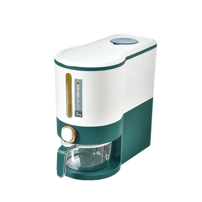 New Small Capacity 5kg Press Rice Bucket Kitchen Insect-Proof Sealed Box Rice Tank Rice Storage Box 5