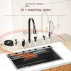 Stainless Steel Kitchen Sink Waterfall Sink Honeycomb Embossed Large Single Slot Home Multifunctional Nano Wash Basin 3