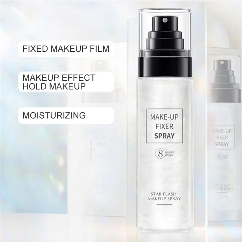 

30/100ml Flash Quicksand Makeup Spray Waterproof Sweatproof Long Lasting Oil Control Hydrating Fixing Setting Spray Makeup