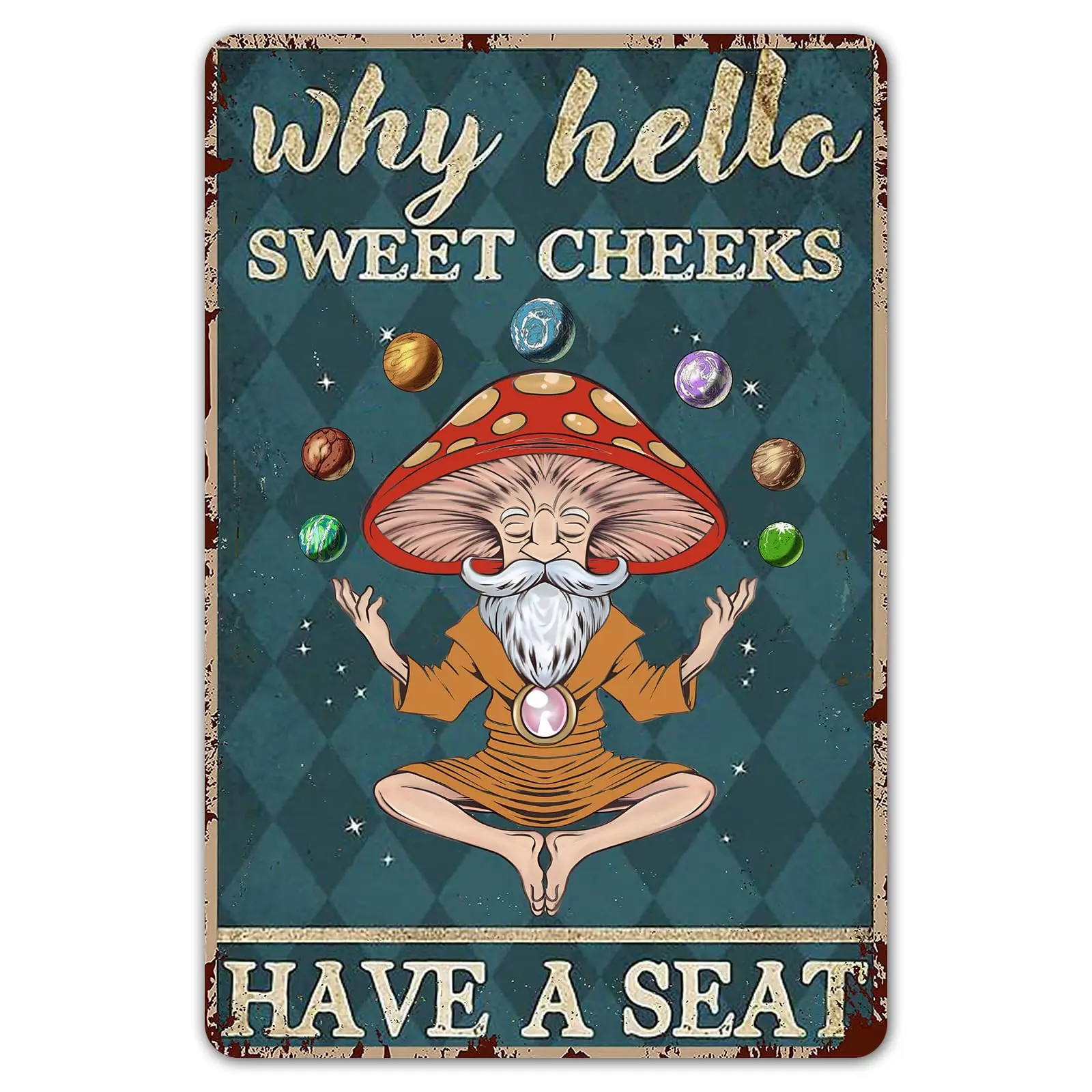

Художественный декор в ванную комнату грибы почему Hello Sweet щеки имеют сиденье жестяной знак винтажный шикарный металлический постер искусственные украшения 8x12