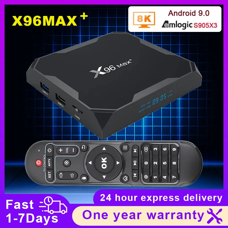Timethinker X96 Max Plus Smart Tv Box 4Gb 64Gb 32Gb Android 9.0 Amlogic S905X3 Quad Core Wifi 4K Tv Box Set Top Box 2Gb 16Gb