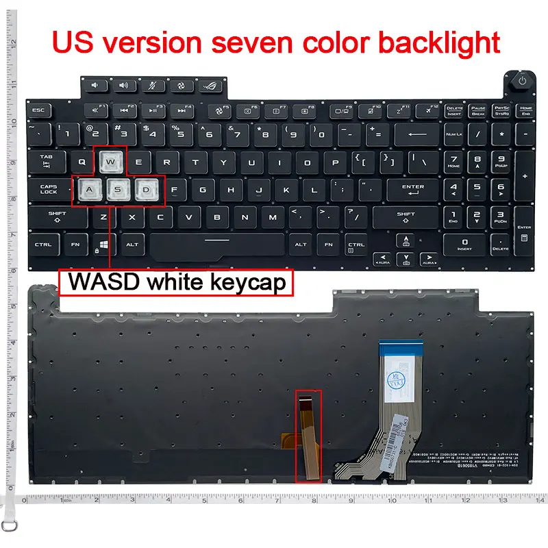 

US NEW English Laptop Keyboard For ASUS G731 G731GT G731GU G731GV G731GW G732 G732L G732G G732GU G712 G712L G712V S7D