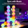 Lámpara de pared Hexagonal inteligente RGB, cambia de Color, aplicación de ritmo musical * COMPRA INTERNACIONAL* 4