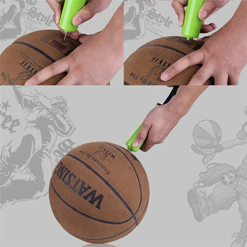 Air pump Ball pump Ball inflating pump needle Portable Ball Pump Set Flexible Pants Volleyball Football Basketball With Needle Hand Air Pump Durable Balloon Ball Inflato 8Pcs