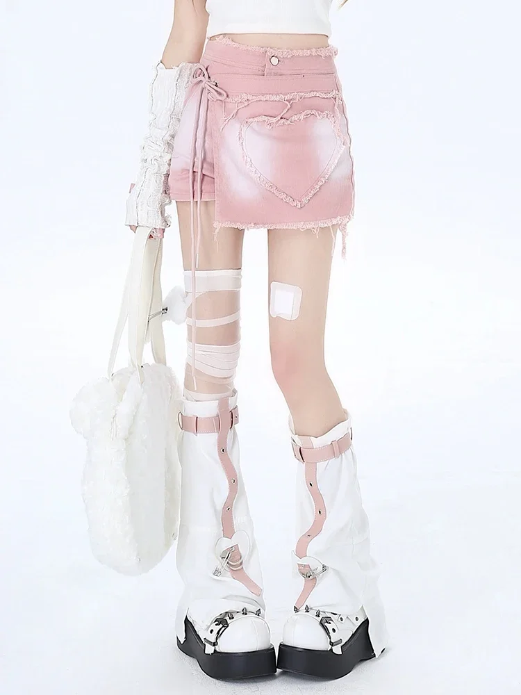 New Sweet Chic Lace-up High Waist Female Shorts Skirts Summer Classic Solid Color Simple Causal Fashion A-line Women Jean Shorts