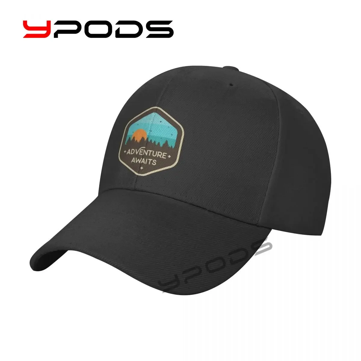 

Printing Baseball Cap Outdoor Adventure Awaits Sunsetcamping Trip Adorable Sun Caps Fishing Hat Unisex-Teens Snapback Flat Bill