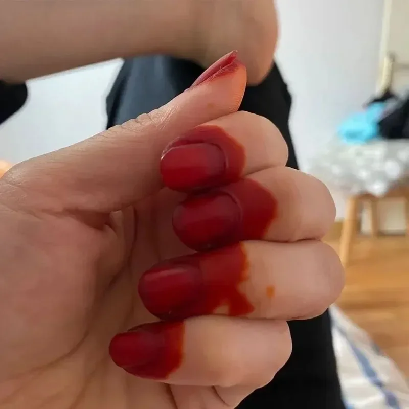 천연 식물 헤나 네일 염색 파우더 도구, 버건디 블랙 네일 아트, 오래 지속되는 광택 천연 네일 템플릿, 20g