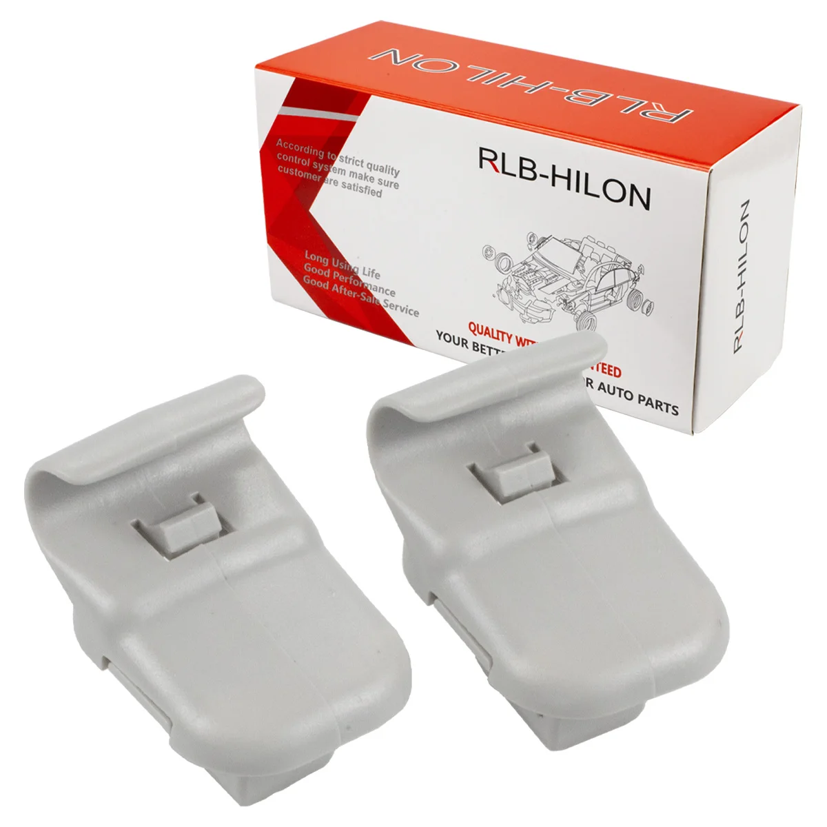 LC6269261B77 1 Pair Gray Car Sun Visor Clip Hook For Mazda 3 BK 5 6 CX