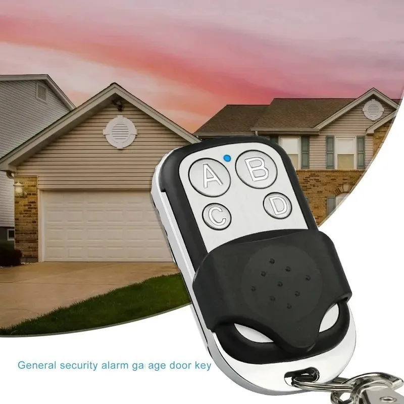 1-10pcs 4CH Remote Control Duplicator Key Fob Distance Remote Control 433.92MHZ Clone For Garage Door Gate With 12V 27A Battery