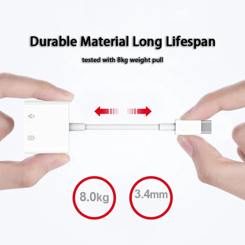 USB Type C to 3.5mm Earphone Jack USB Type C Charge Adapter DAC 24bit 96Khz Converter PD 60W for SAMSUNG Note 10 HUAWEI P30 Pro