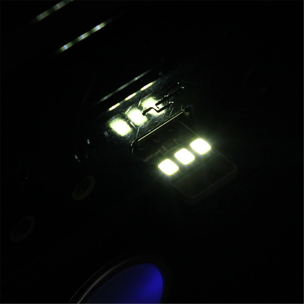 1PCS/5PCS Mini LED Night Light Pocket Card USB Power LED Keychain 0.2W USB LED Bulb Book Light For Laptop PC Powerbank Night Lamp