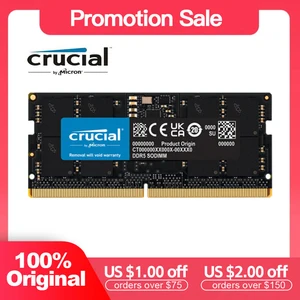 Оперативная память Crucial DDR5 8 ГБ 16 ГБ 32 ГБ 48 ГБ для ноутбука 4800 МГц 5200 МГц 5600 МГц SODIMM 1,1 В для ноутбука