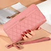 Long Women's Wallet Female Purses Tassel Coin Purse Card Holder Wallets Double Zipper Pu Leather Clutch Luxury Money Phone Bag 5
