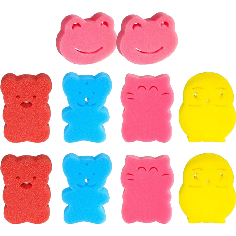 

10 Pcs Skin Friendly Children's Bath Sponge Newborn Natural Dish Exfoliating Sponges