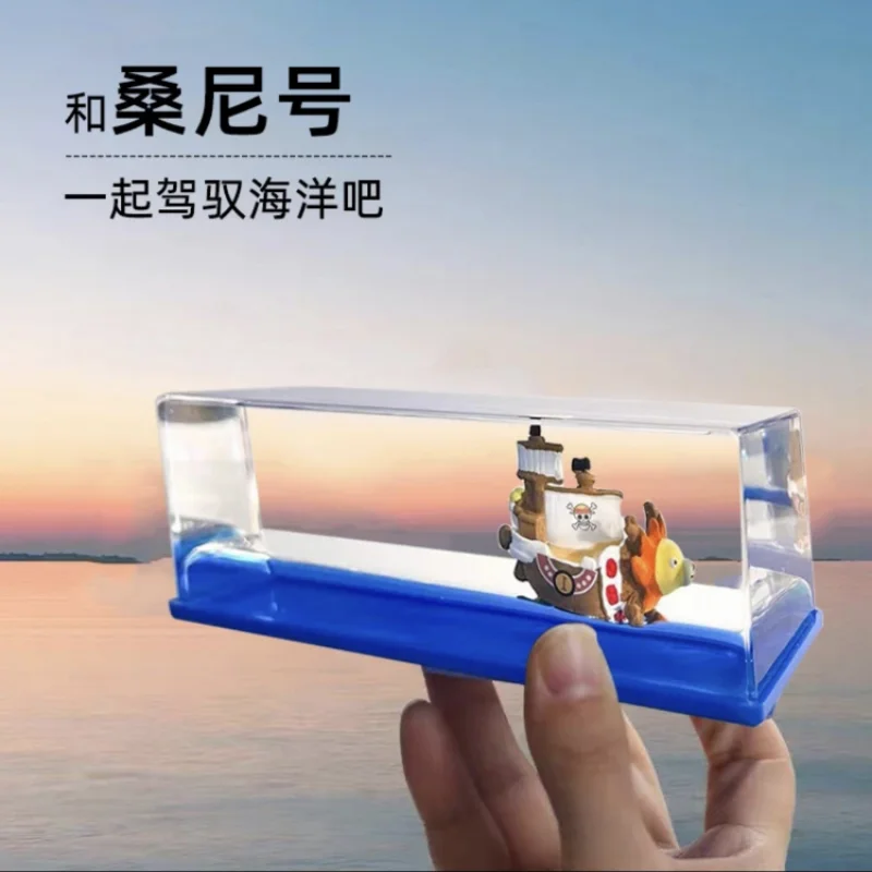 One Piece Thousand Sunny Cruise Ship Fluid Drifting Bottle Desktop Decoration Couple Gift Pirate Ship Sonny Anime Peripherals