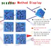 TOBEFU 3D Maze Magic Cube Transparent Six-sided Puzzle Speed Cube Rolling Ball Game Cubos Maze Toys for Children Educational 2