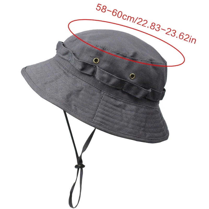  ¾   絿  Boonie Hat Wide Brim Foldable Fishing Sun Cap Dropship