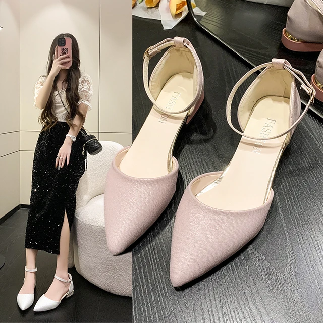 Women's Lace Up Flat Shoes, Retro Pointed Toe Solid Color Suedette