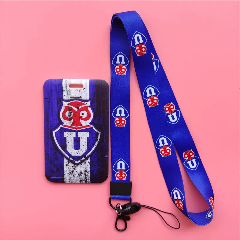 Chile Fußballmannschaft Kartenhalter Umhängeband Schlüsselanhänger Bus Kartenetui Lanyard Männer Besuch der Tür Identitätsabzeichenhalter Studenten Geschenk – Detail 7